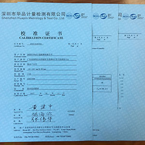 送回客戶儀器，寄送校準報告證書